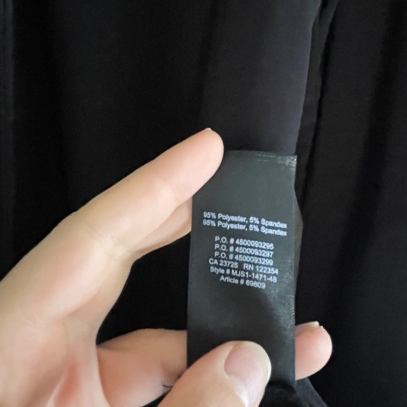 Aritzia Babaton Dressy Black Longsleeve Blouse - Picture 7 of 7